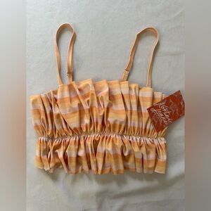 Kortni Jeane Oversized Ruffle Swim Top